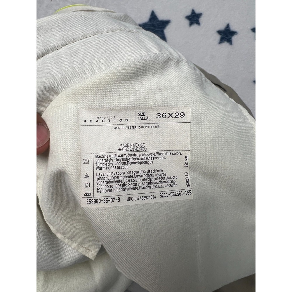 Kenneth Cole Reaction Dress Pants Mens 36x29 Beige Flat Front Career - Picture 4 of 9
